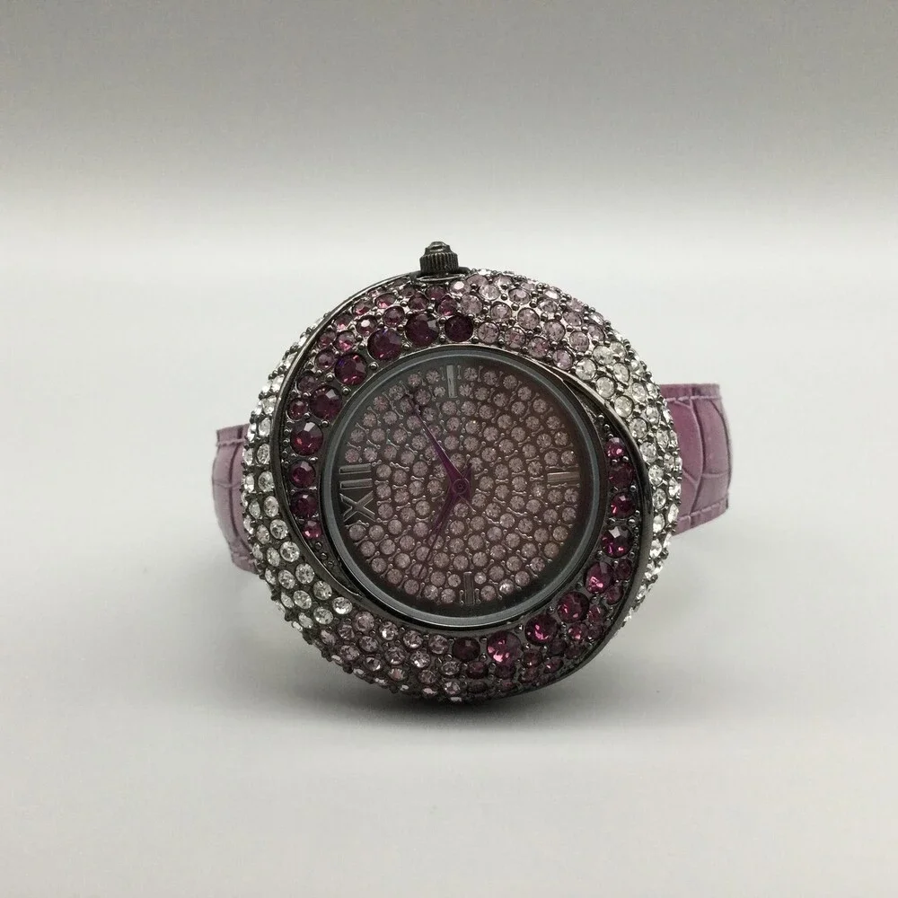 Adrienne Couture Womens Watch 41mm Pink Silver Tone Limited Edition New Battery